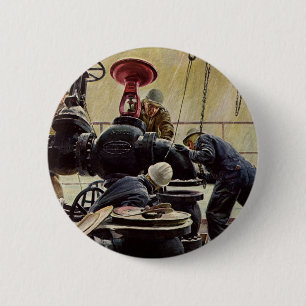 bedrijf, scheepvaartonderhoud ronde button 5,7 cm