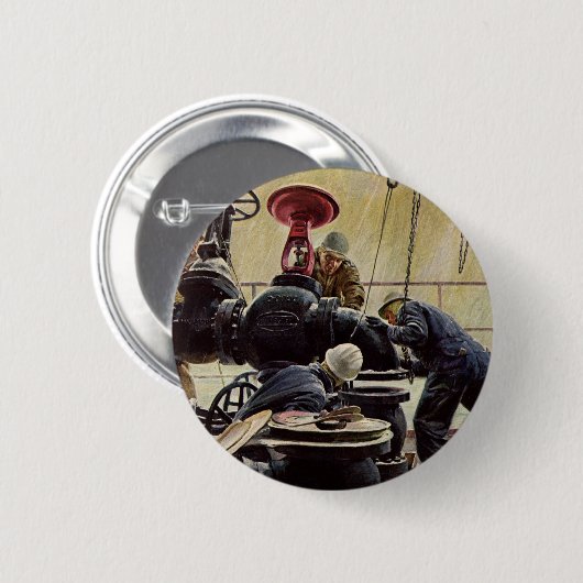  bedrijf, scheepvaartonderhoud ronde button 5,7 cm (Voorkant /achterkant)