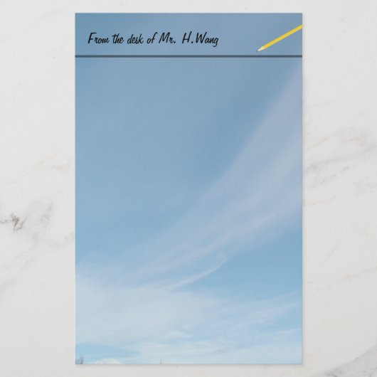 Bedrijf, school, kantoor-briefpapier briefpapier (Voorkant)