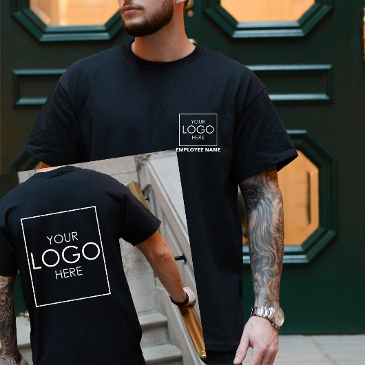 Bedrijf Shirten met Logo Custom Employee Name T-shirt