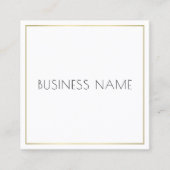 Bedrijf Sjabloon Modern Elegant Eenvoudig Vierkante Visitekaartje (Voorkant)