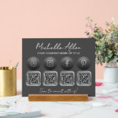 Bedrijf Social Media QR Codes Acryl Sign Acryl Bord (Huwelijk)