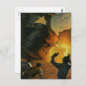  bedrijf, staalindustrie briefkaart (Voorkant / Achterkant)