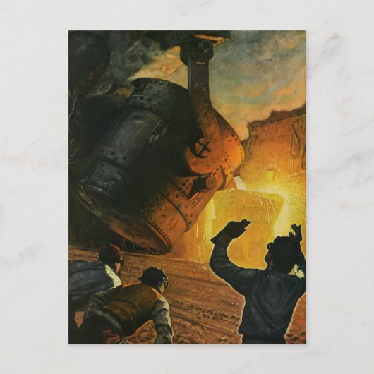  bedrijf, staalindustrie briefkaart (Voorkant)