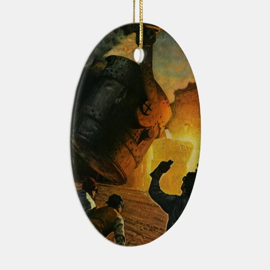 bedrijf, staalindustrie keramisch ornament (Rechts)