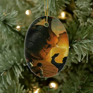 bedrijf, staalindustrie keramisch ornament