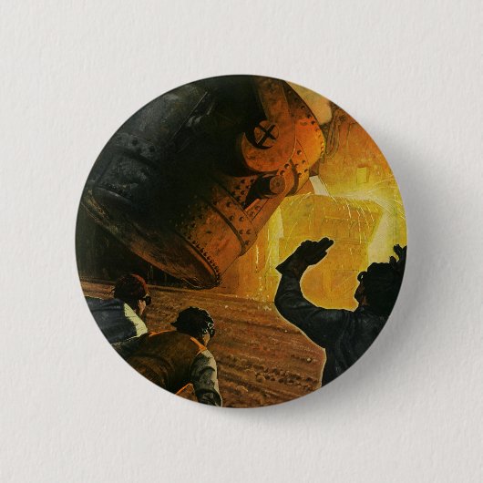  bedrijf, staalindustrie ronde button 5,7 cm (Voorkant)