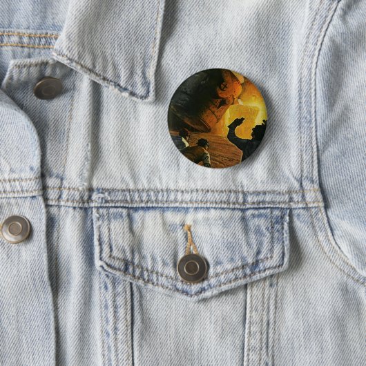  bedrijf, staalindustrie ronde button 5,7 cm (In situ)