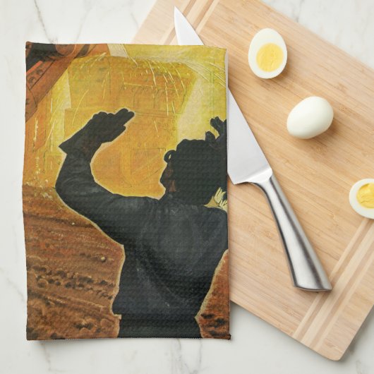  bedrijf, staalindustrie theedoek (Quarter Fold)