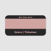 Bedrijf Stagiair Vrijwilliger Tijdelijke rol Droog Naamplaatje (Voorkant)