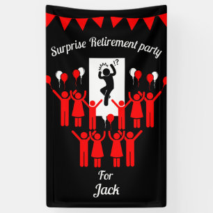 Bedrijf Surprise Pensioen Partij Spandoek