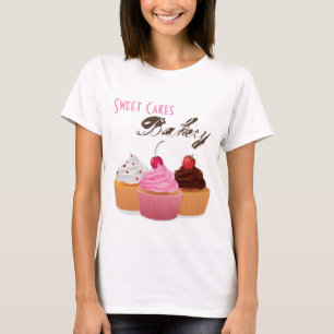 Bedrijf T-shirt Cup Cakes Bakkerij Sweet Treats