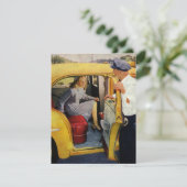  bedrijf, taxichauffeur taxi (Staand voorkant)