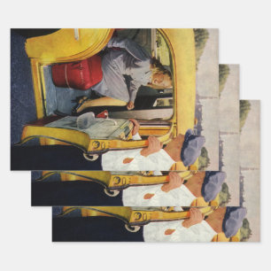 bedrijf, taxichauffeur taxi inpakpapier vel