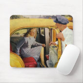  bedrijf, taxichauffeur taxi muismat (Met muis)