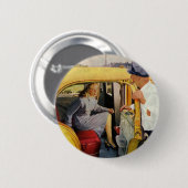  bedrijf, taxichauffeur taxi ronde button 5,7 cm (Voorkant /achterkant)