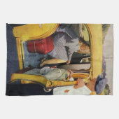  bedrijf, taxichauffeur taxi theedoek (Horizontaal)