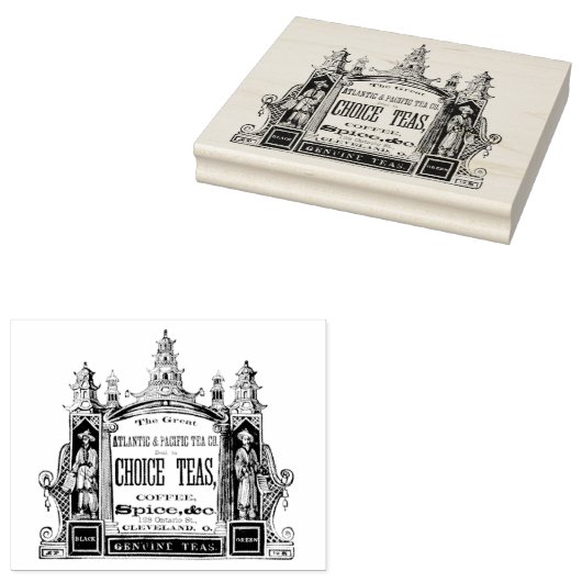  bedrijf Tea en Coffee en kunststempel Rubberstempel (Gestempeld)