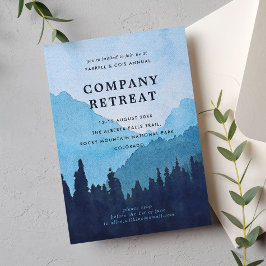 Bedrijf Team Retreat met bergen Kaart