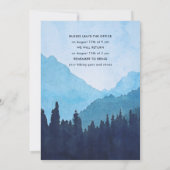 Bedrijf Team Retreat met bergen Kaart (Achterkant)