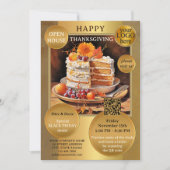 Bedrijf Thanksgiving Black Friday Open Huis Kaart (Voorkant)