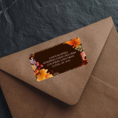 Bedrijf Thanksgiving Brown verlaat retouradres Etiket