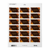Bedrijf Thanksgiving Brown verlaat retouradres Etiket (Full Sheet)