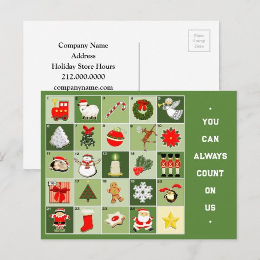 Bedrijf Thanksgiving Holiday Cards Feestdagenkaart (Voorkant / Achterkant)