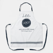 Bedrijf toevoegen Logo Bloemist Werknemersnaam Schort (Voorkant)