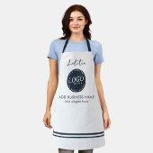 Bedrijf toevoegen Logo Bloemist Werknemersnaam Schort (Gedragen)