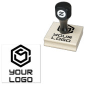 Bedrijf uploaden Logo Custom Rubberstempel (Gestempeld)