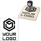 Bedrijf uploaden Logo Custom Rubberstempel (Gestempeld)