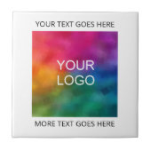 Bedrijf uploadt uw eigen Logo hier Tegeltje (Voorkant)