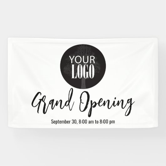 Bedrijf Uw Logo Grand Opening toevoegen Spandoek (Horizontaal)