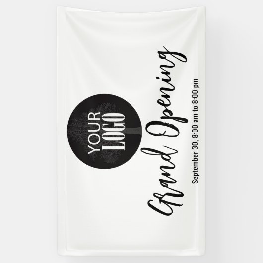 Bedrijf Uw Logo Grand Opening toevoegen Spandoek (Verticaal)