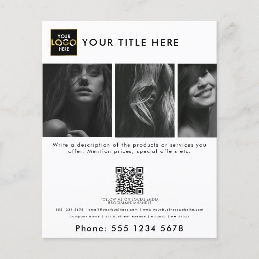 Bedrijf Uw Logo Hier Marketing Foto's Flyer (Voorkant)