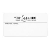 Bedrijf Uw Logo hier verzending Etiket (Voorkant)