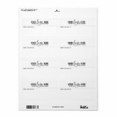 Bedrijf Uw Logo hier verzending Etiket (Full Sheet)