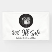 Bedrijf Uw Logo toevoegen Eenvoudige verkoop Spandoek (Horizontaal)