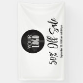 Bedrijf Uw Logo toevoegen Eenvoudige verkoop Spandoek (Verticaal)