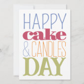 Bedrijf Verjaardag Logo Cupcake Candles Blauw Groe Kaart (Voorkant)