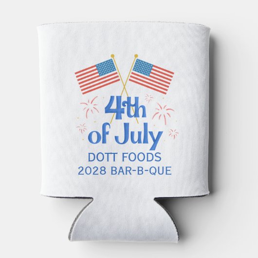 Bedrijf Vierde picknick vuurwerk Blikjeskoeler (Achterkant)