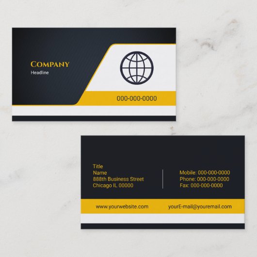 Bedrijf Visitekaartje (Voorkant / Achterkant)