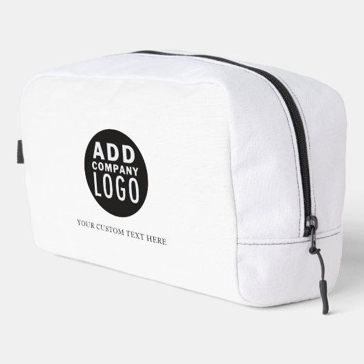 Bedrijf Voeg een Logo toe | Eenvoudig minimalistis Toilettasje (Rechterhoek)