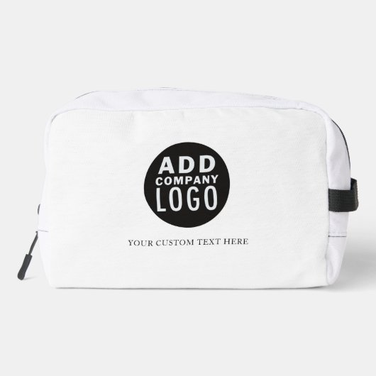 Bedrijf Voeg een Logo toe | Eenvoudig minimalistis Toilettasje (Achterkant)