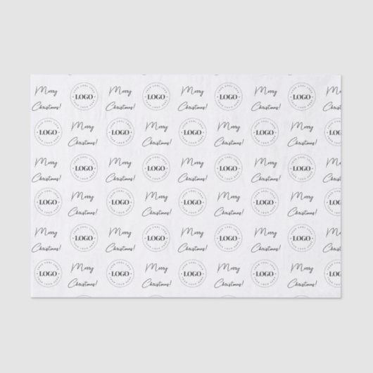 Bedrijf voegt aangepaste Logo feestkerst toe Tissuepapier (Voorkant)