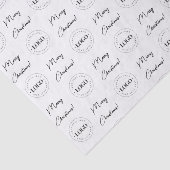 Bedrijf voegt aangepaste Logo feestkerst toe Tissuepapier (Detail)