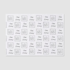 Bedrijf voegt Aangepaste Logo voor fijne dag toe Tissuepapier