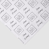 Bedrijf voegt Aangepaste Logo voor fijne dag toe Tissuepapier (Detail)