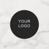  bedrijf voegt Logo modern zwart toe Confetti (Kleine voorkant)